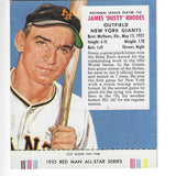 1955 Red Man w/ Tabs #NL22 Dusty Rhodes Ex/Mint