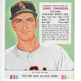 1955 Red Man w/ Tabs #AL25 Sandy Consuegra Ex+ to Ex/MInt