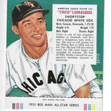 1955 Red Man w/ Tabs #AL23 Chico Carraquel Ex/Mint or better