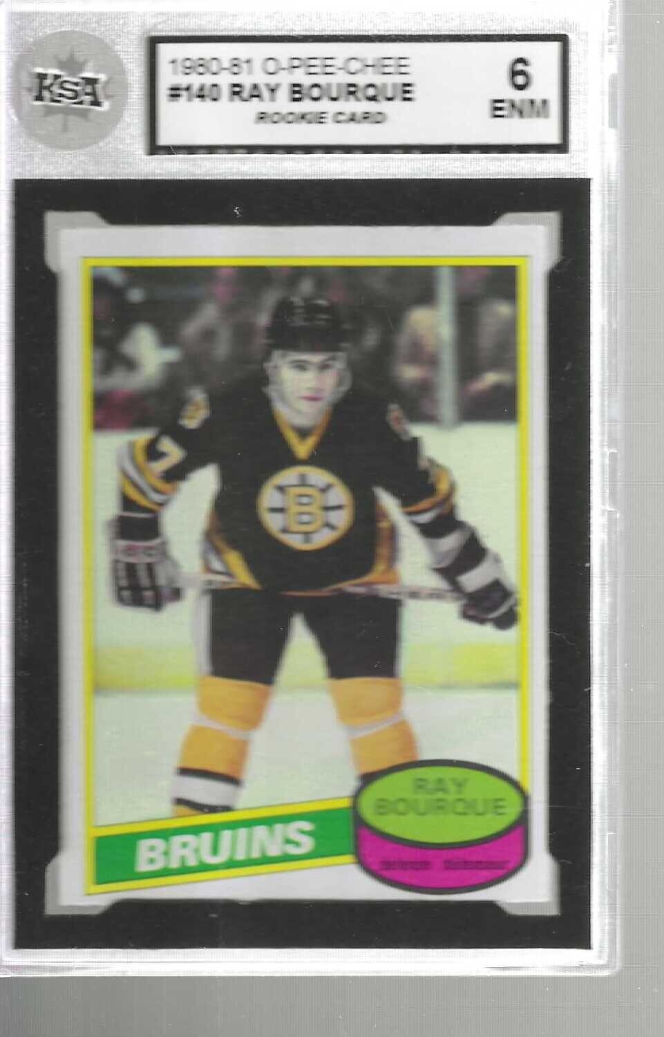 1980/81 Opeechee #140 Ray Bourque rookie KSA graded 6