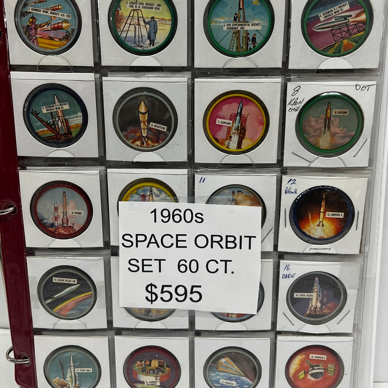 1960s Space Orbit Complete 60 coin set Nr Mint