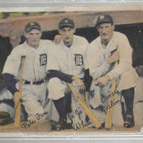 1936 R312 Pastel Detroit Tigers Fox, White, Goslin Poor