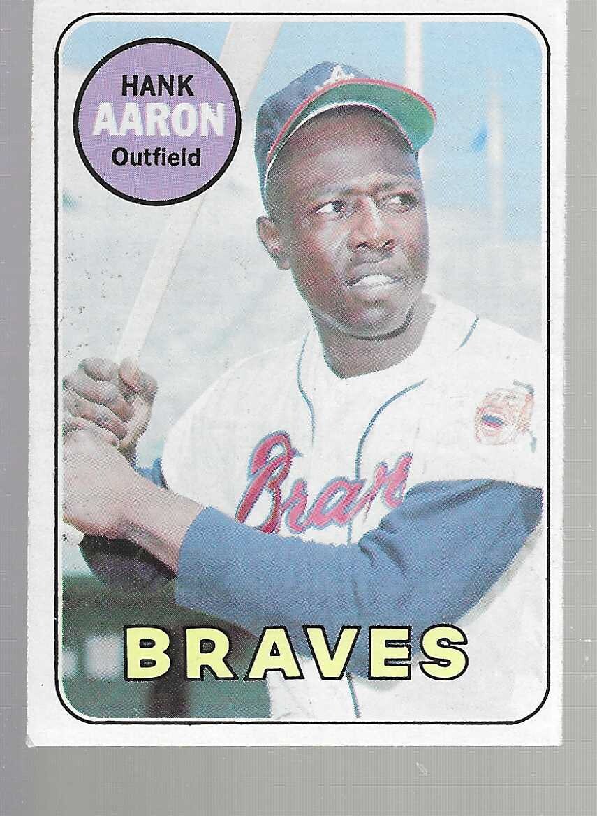 1969 Topps #100 Hank Aaron list $300