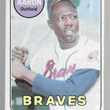1969 Topps #100 Hank Aaron list $300