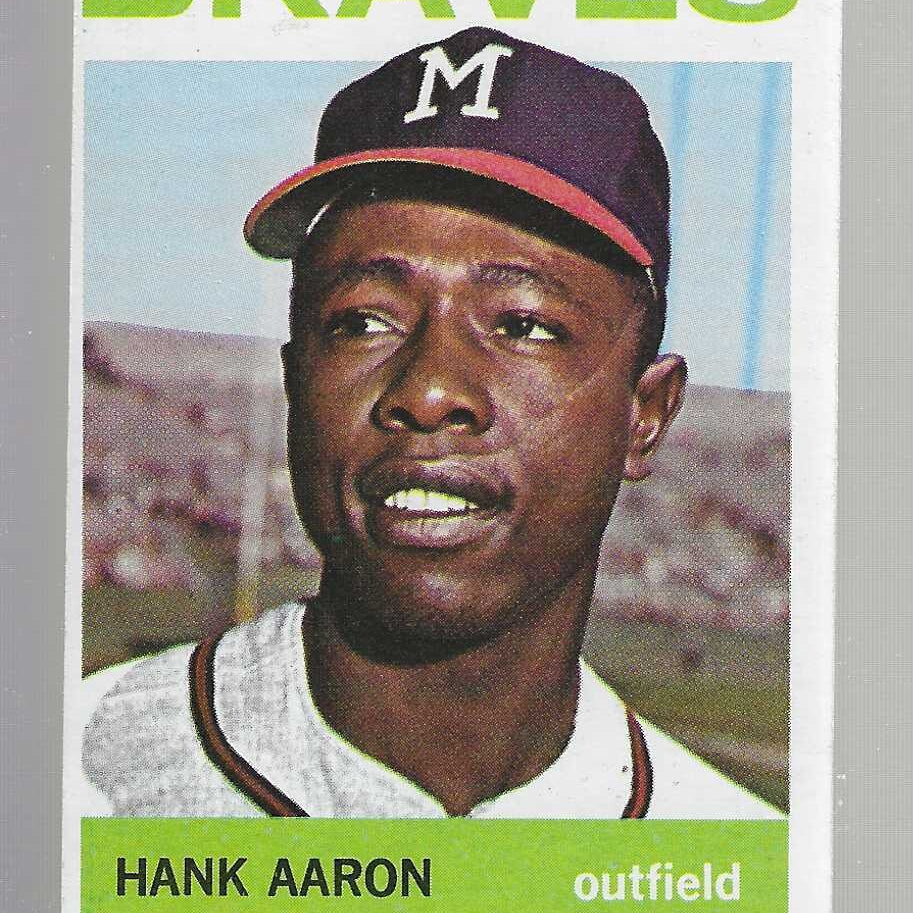 1964 Topps #300 Hank Aaron list $250