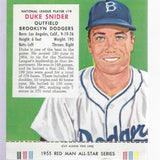 1955 Red man Tobacco #19 NL Duke Snider Ex+ list $165