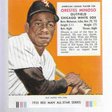 1955 Red Man w/ Tabs #AL24 Minnie Minoso Ex+ to Ex/Mint List $75