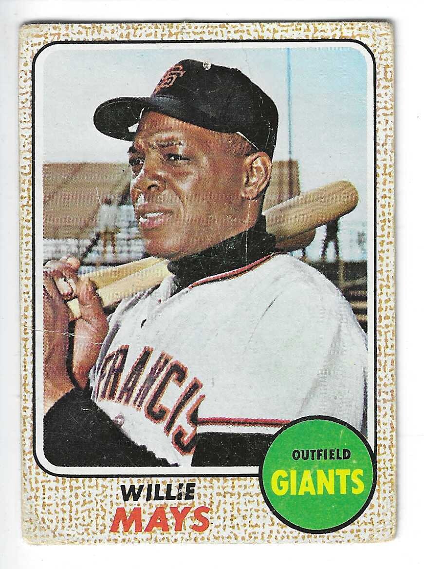 1968 Topps #50 Willie Mays list $300