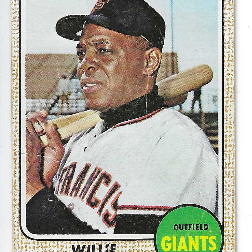 1968 Topps #50 Willie Mays list $300