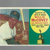 1960 Topps #316 Willie McCovey rookie list $500
