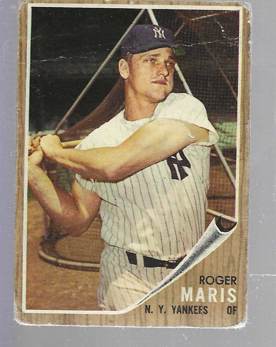 1962 Topps #1 Roger Maris Fair List $250