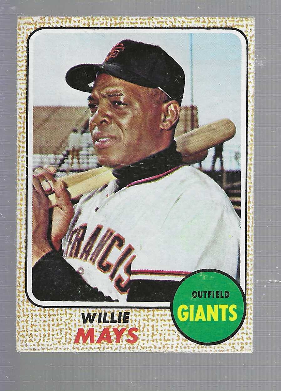 1968 Topps #50 Willie Mays list $300