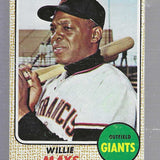 1968 Topps #50 Willie Mays list $300