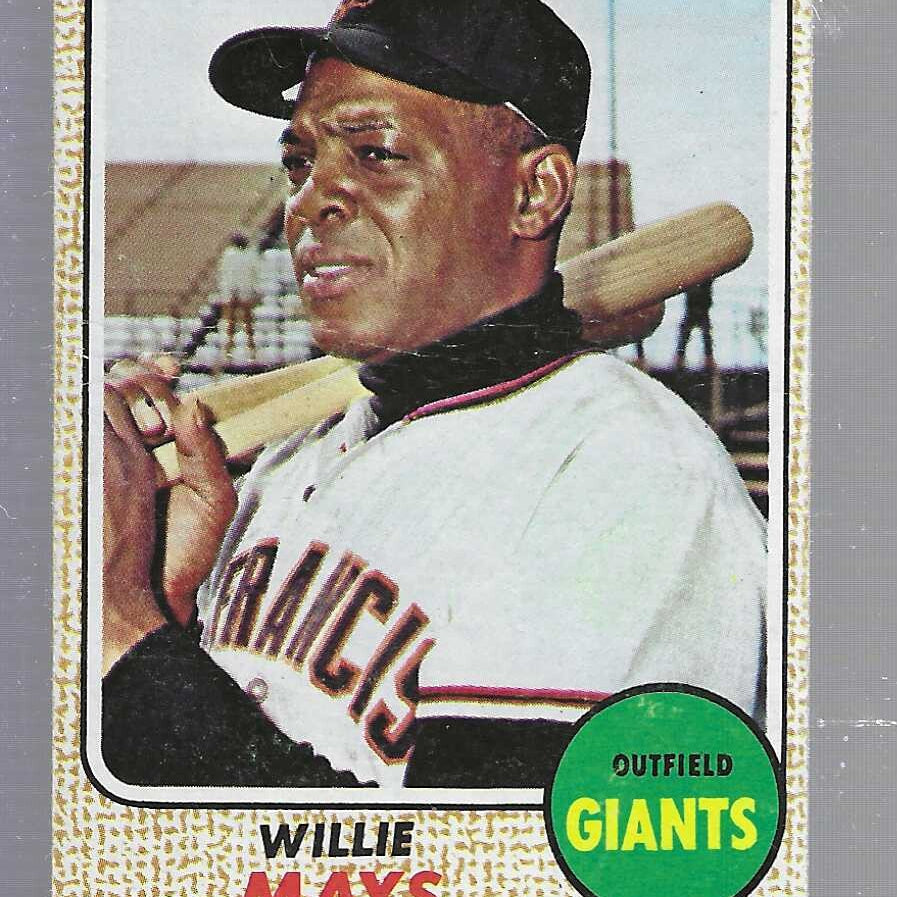 1968 Topps #50 Willie Mays list $300