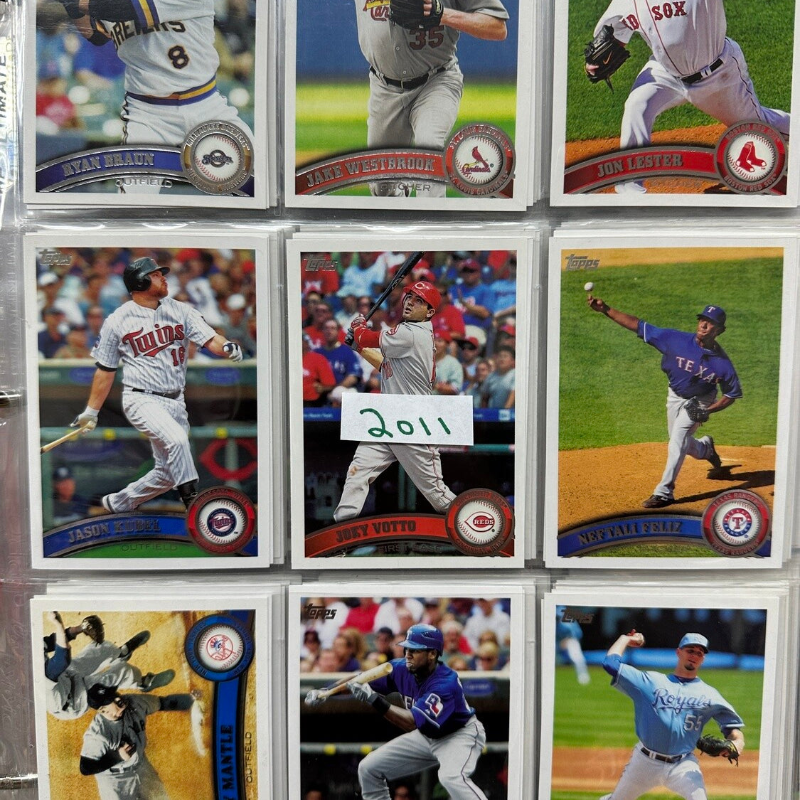 2011 Topps Baseball Complete Set w/ Binder & Sheets