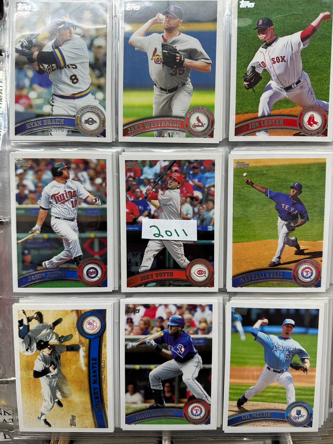 2011 Topps Baseball Complete Set w/ Binder & Sheets