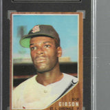 1962 Topps #530 Bob Gibson SGC 4