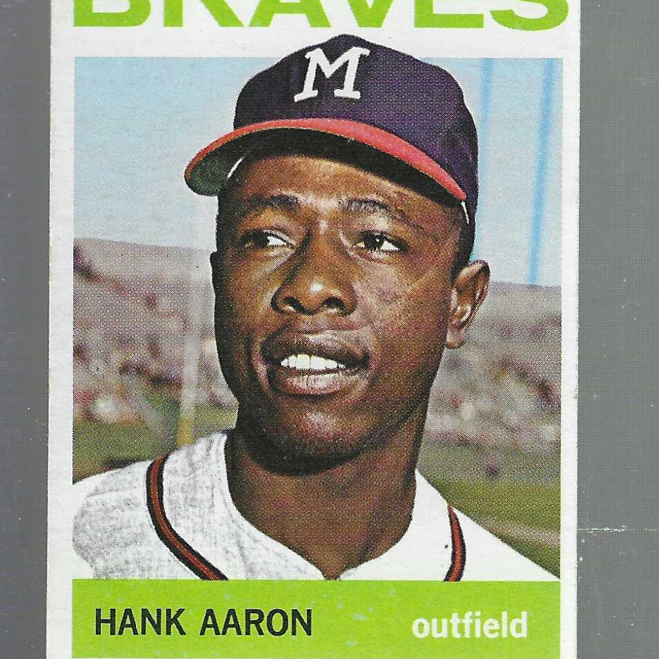 1964 Topps #300 Hank Aaron  list $250