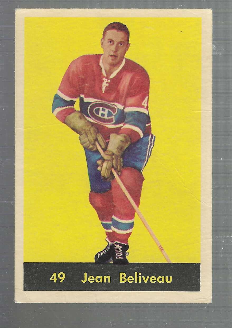1960/61 Parkhurst #49 Jean Beliveau Ex/Mint