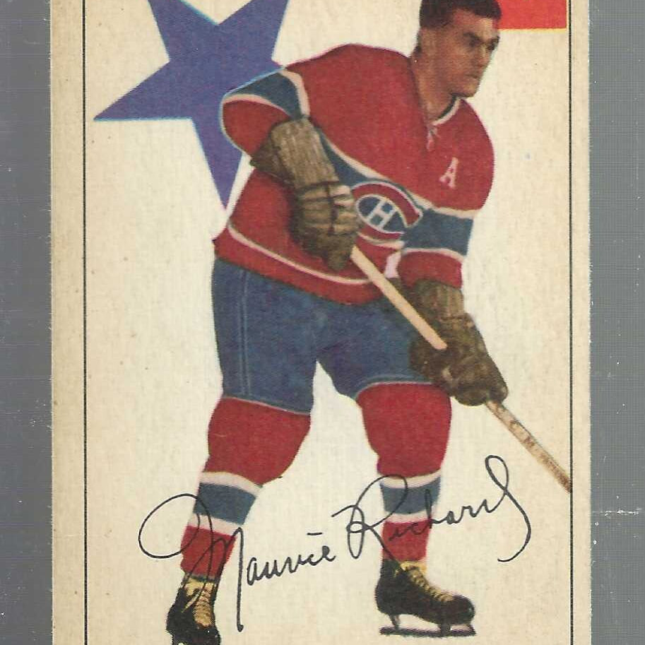 1954/55 Parkhurst #7 Maurice 
Richard Ex/Mint list $400