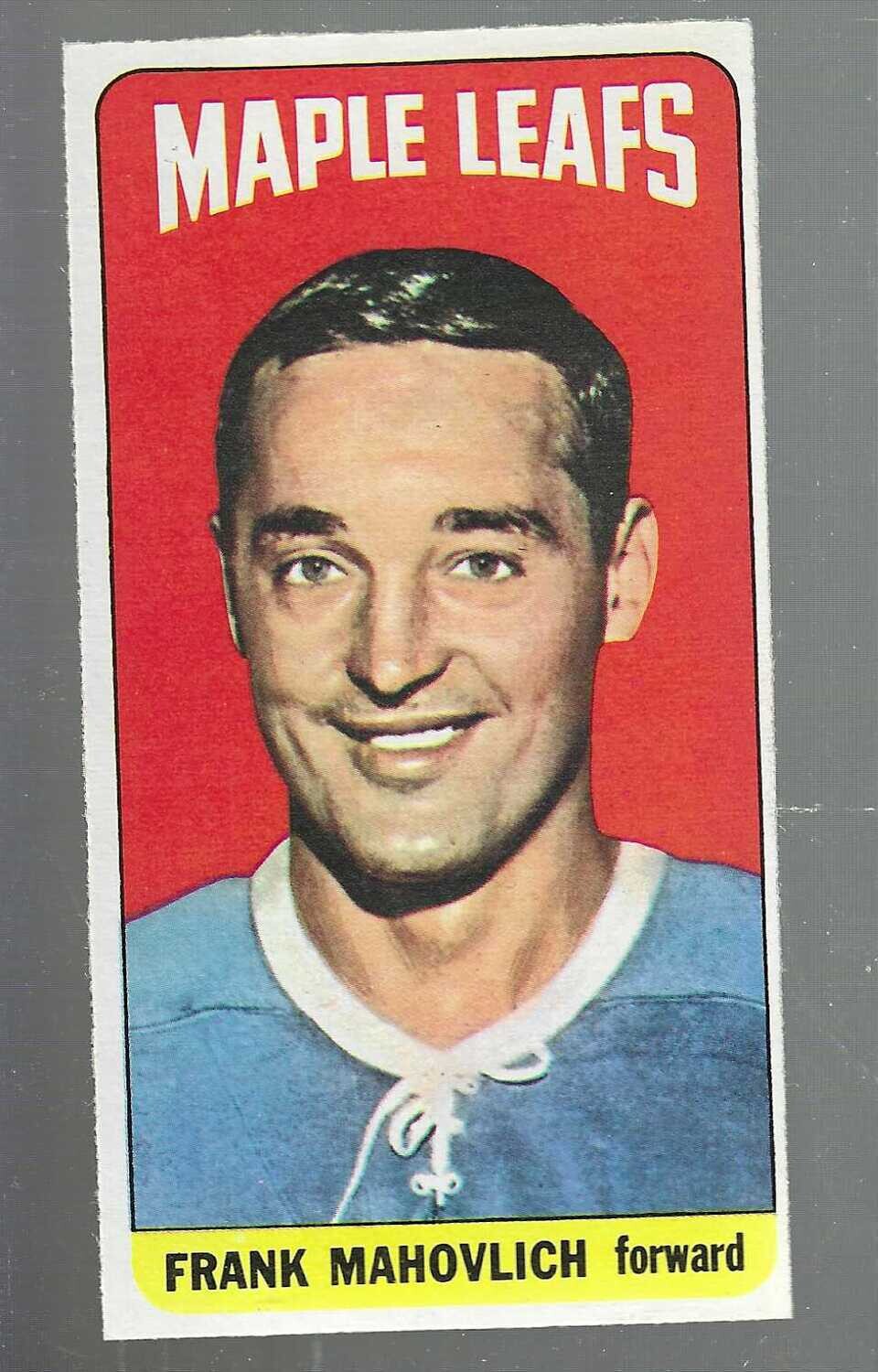 1964/65 Topps #85 Frank Mahovlich Ex/Mint