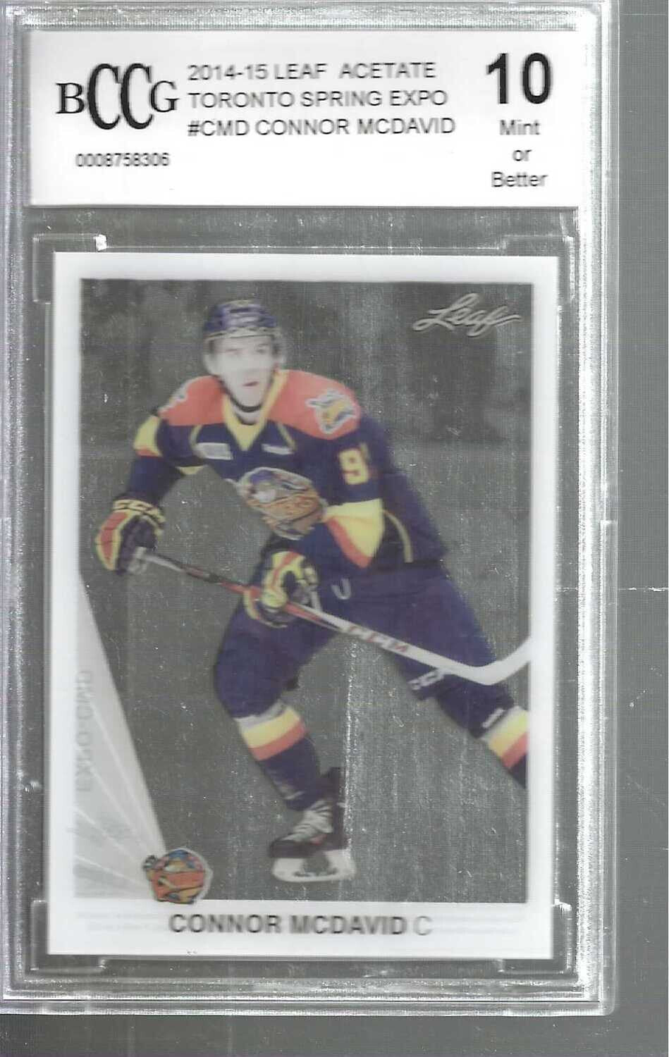 2015/16 Leaf Acetate Connor McDavid rookie BCCG 10