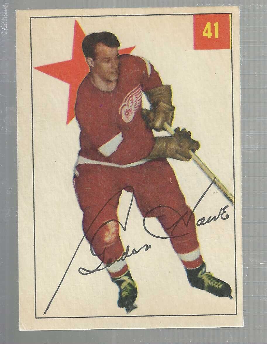 1954/55 Parkhurst #41 Gordie Howe list $600