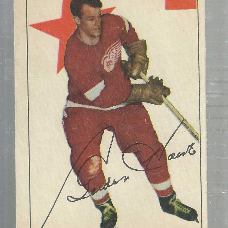 1954/55 Parkhurst #41 Gordie Howe list $600