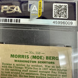 1933 Goudey #158 Moe Berg rookie PSA 4.5 PWCC Above Average