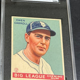 1934 World Wide Gum #46 Owen Carroll SGC 5