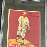 1934 World Wide Gum #7 Red Lucas SGC 3