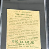 1934 World Wide Gum #7 Red Lucas SGC 3
