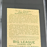 1934 World Wide Gum #42 Jess Petty SGC 4