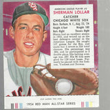 1954 Red Man Tobacco #AL5 Sherm Lollar