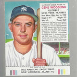 1953 Red Man Tobacco #AL12 Gene Woodling