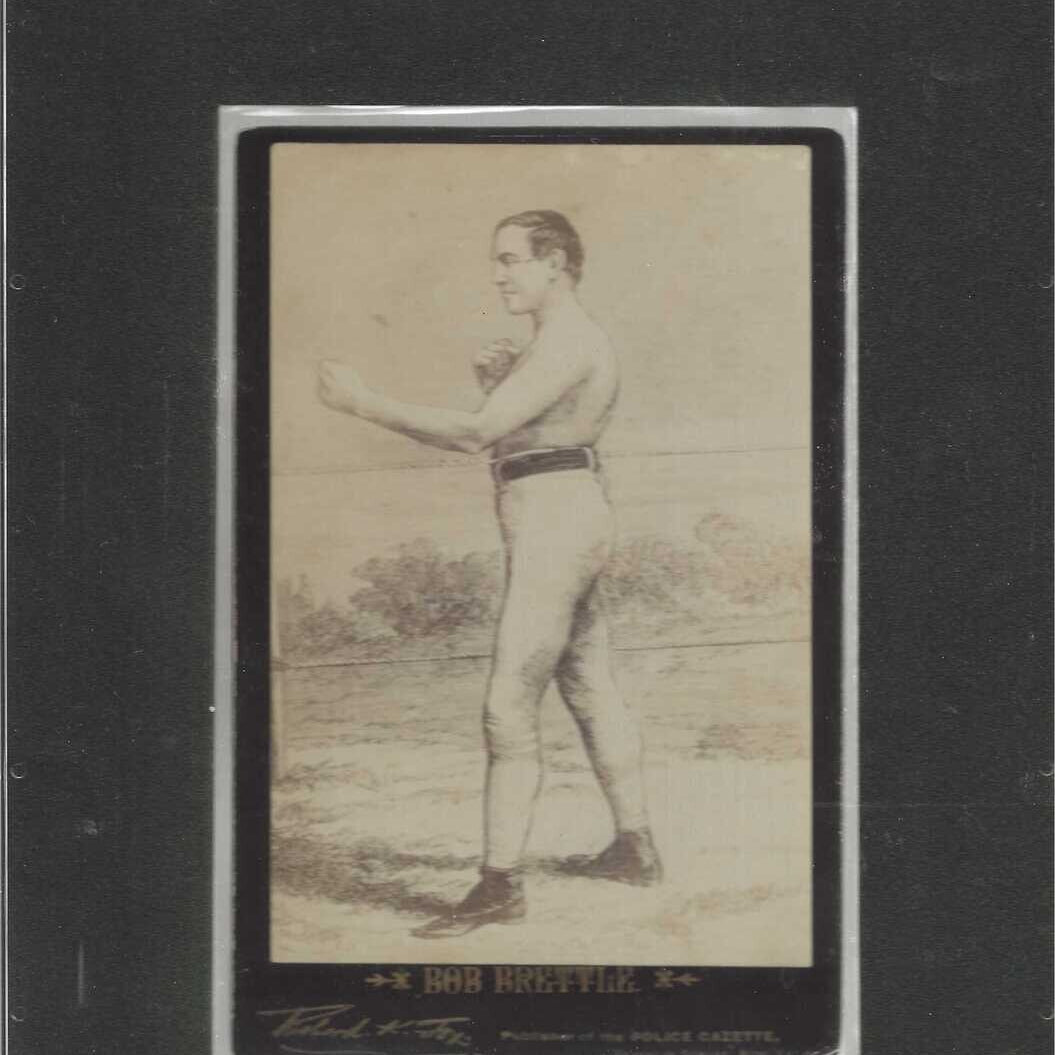 1889 Police Gazette Cabinet Boxing card Bob Brettle SGC Graded 4