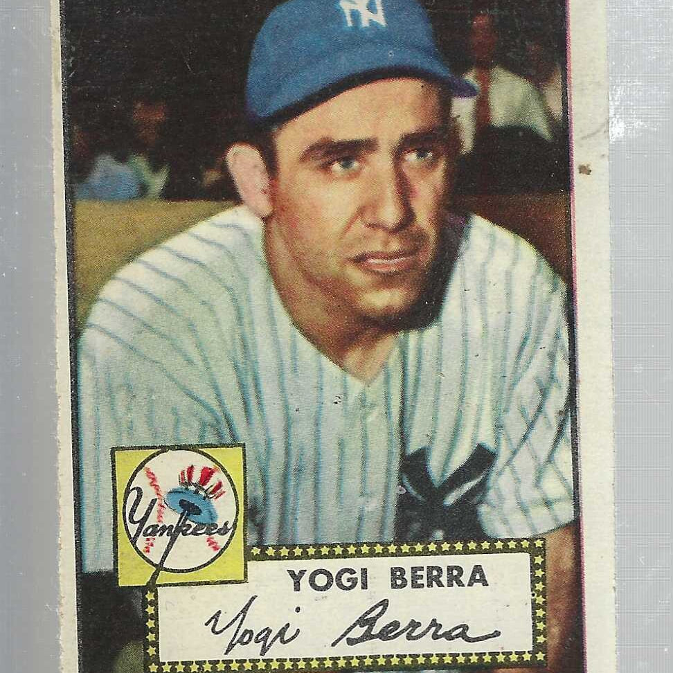 1952 Topps #191 Yogi Berra list $2,000