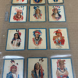 1934 Papoose Gum Indian Cards Set VG-Ex 50 cards