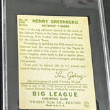 1934 Goudey Hank Greenberg rookie SGC 3 Nicer
