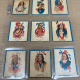 1934 Papoose Gum Indian Cards Set VG-Ex 50 cards