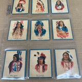 1934 Papoose Gum Indian Cards Set VG-Ex 50 cards