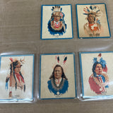 1934 Papoose Gum Indian Cards Set VG-Ex 50 cards