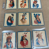 1934 Papoose Gum Indian Cards Set VG-Ex 50 cards