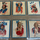 1934 Papoose Gum Indian Cards Set VG-Ex 50 cards
