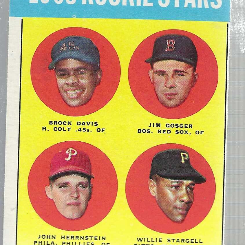 1963 Topps #553 Willie Stargell Rookie list $500