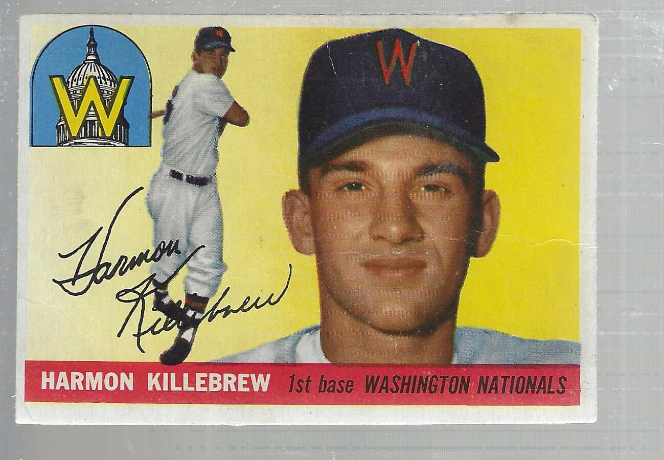 1955 Topps #124 Harmon Killebrew list $800