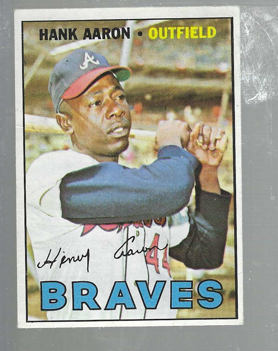 1967 Topps #250 Hank Aaron list $120