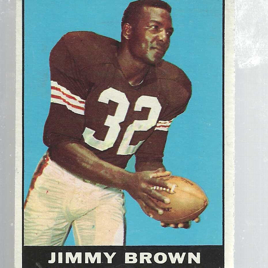 1961 Topps #71 Jim Brown list $400
