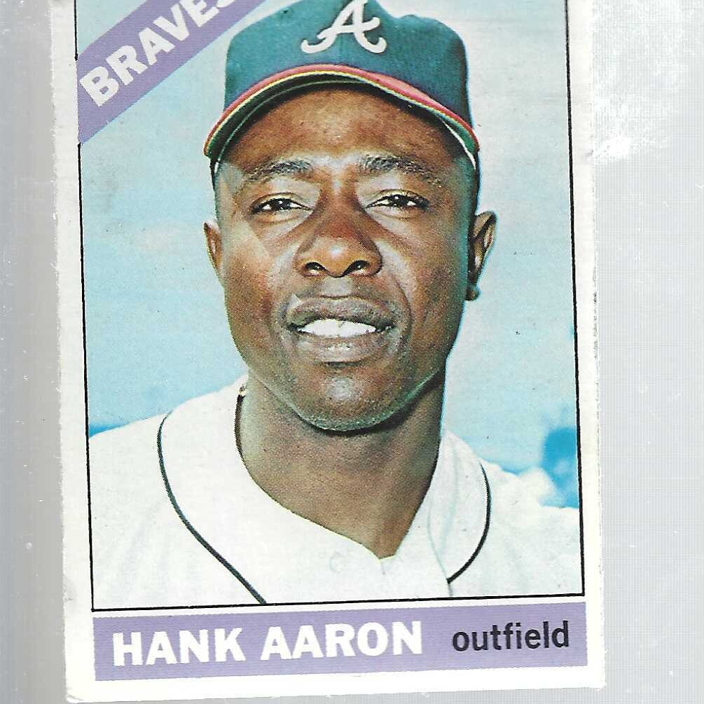 1966 Topps #500 Hank Aaron list $400