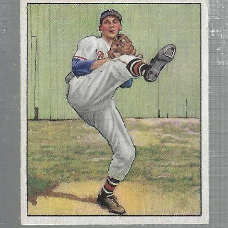 1950 Bowman #19 Warren Spahn list $500
